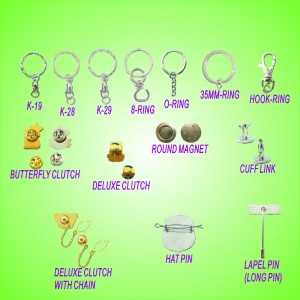 Accessories - keyring, collar pin